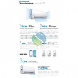 Midea Trial Split 12+12+12 Btu Breezeless+ M4O-36FN8-Q con 3 unità MSFAAU-12HRFN8B Condizionatore R-32 WiFi A++ A+ Midea