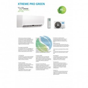 Midea Dual Split 9+12 Btu Xtreme Pro GREEN M2OE-18HFN8-Q MSAGBU-09HRFN8/GR MSAGBU-12HRFN8/GR Condizionatore R-32 WiFi A++ A+ ...