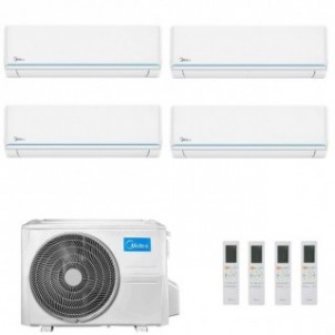 Midea Quadri Split 9+9+9+12 Btu Evolution M4O-36FN8-Q con 3 unità MSAGXAU-09HRDN8 + MSAGXBU-12HRDN8 Condizionatore R-32 WiFi ...