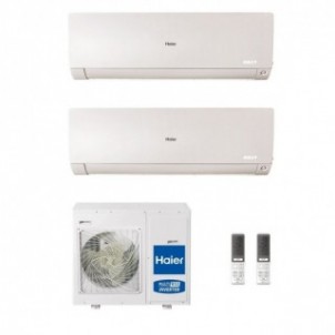 Haier Dual Split 12+18 Btu Flexis Plus Bianco 4U75S2SR5FA AS35S2SF1FA-MW3 AS50S2SF1FA-MW3 Condizionatore R-32 WiFi Parete Haier