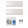 Haier Dual Split 12+18 Btu Flexis Plus Bianco 4U75S2SR5FA AS35S2SF1FA-MW3 AS50S2SF1FA-MW3 Condizionatore R-32 WiFi Parete