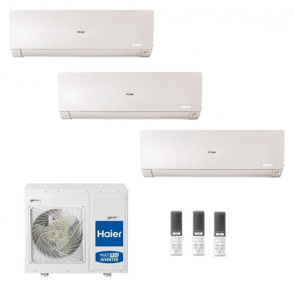 Haier Trial Split 9+9+12 Flexis Plus Bianco 4U75S2SR5FA AS25S2SF1FA-MW3 AS25S2SF1FA-MW3 AS35S2SF1FA-MW3 Condizionatore WiFi H...