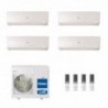 Haier Quadri Split 9+9+9+12 Flexis Plus Bianco 4U85S2SR5FA 3X AS25S2SF1FA-MW3 + AS35S2SF1FA-MW3 Condizionatore WiFi A++ A+ R-32