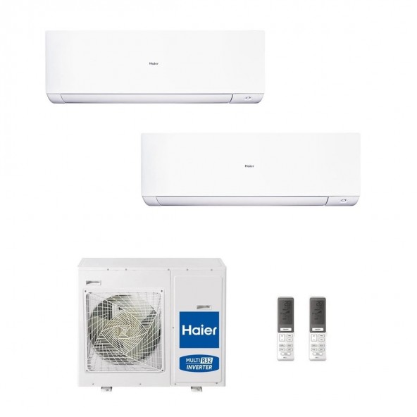 Haier Dual Split 18+18 Btu Expert Bianco 4U75S2SR5FA AS50XCAHRA AS50XCAHRA Condizionatore R-32 WiFi Parete Haier