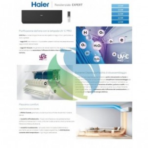 Haier Trial Split 9+9+9 Expert Nero 3U55S2SR5FA AS25XCAHRA-MB AS25XCAHRA-MB AS25XCAHRA-MB Condizionatore WiFi Haier