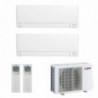 Mitsubishi Dual Split 5000+9000 Btu MXZ-2F33VF4 MSZ-AY15VGKP MSZ-AY25VGKP Condizionatore Bianco MSZ-AY WiFi R-32