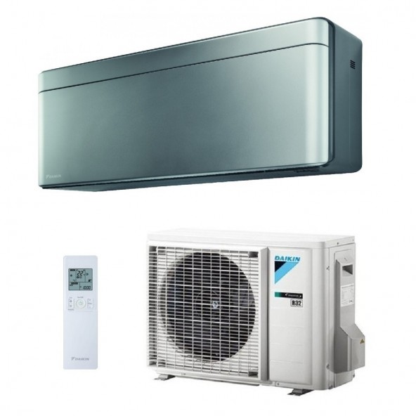 Daikin Mono Split 7000 Btu FTXA20CS RXA20A8 Condizionatore Serie Stylish Total Silver Parete WiFi Alexa Google A+++ A+++ R-32...