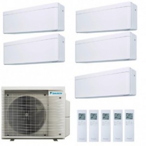 Daikin Penta Split 9+9+9+12+12 5MXM90A9 FTXA25CW FTXA25CW FTXA25CW FTXA35CW FTXA35CW Condizionatore Stylish Bianco WiFi Daikin