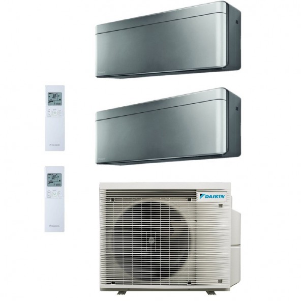 Daikin Dual Split Stylish 7000+9000 Btu 2MXM40A9 FTXA20CS FTXA25CS Condizionatore A+++ A++ WiFi R-32 Stylish Total Silver Daikin