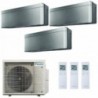 Daikin Trial Split Stylish 7+9+12 Btu 3MXM52A9 FTXA20CS FTXA25CS FTXA35CS Condizionatore Stylish Total Silver A+++ A++ WiFi R-32