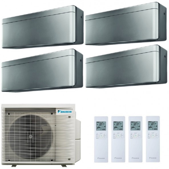 Daikin Quadri Split 7+7+7+9 Stylish 4MXM68A9 FTXA20CS FTXA20CS FTXA20CS FTXA25CS Condizionatore Stylish Total Silver WiFi Daikin