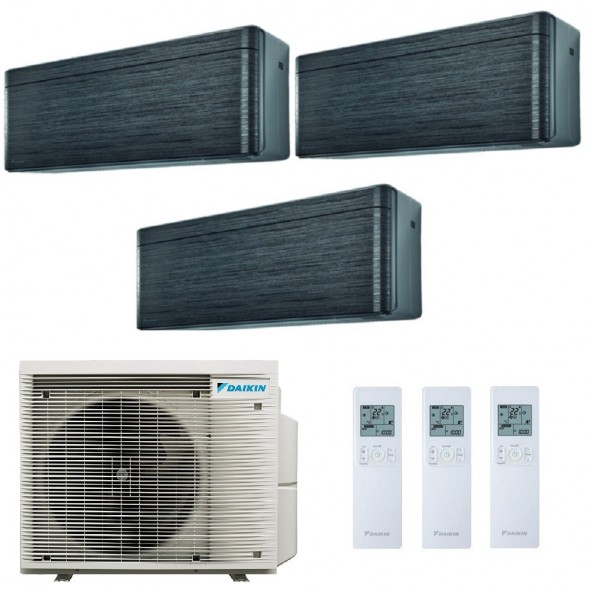 Daikin Trial Split Stylish 7+7+12 Btu 3MXM52A9 FTXA20BT FTXA20BT FTXA35BT Condizionatore Stylish Blackwood A+++ A++ WiFi R-32...