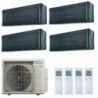 Daikin Quadri Split 7+7+7+7 Stylish 4MXM68A9 FTXA20BT FTXA20BT FTXA20BT FTXA20BT Condizionatore Stylish Blackwood WiFi