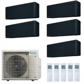 Daikin Penta Split 7+9+9+9+12 5MXM90A9 FTXA20CB FTXA25CB FTXA25CB FTXA25CB FTXA35CB Condizionatore Stylish Total Black WiFi D...