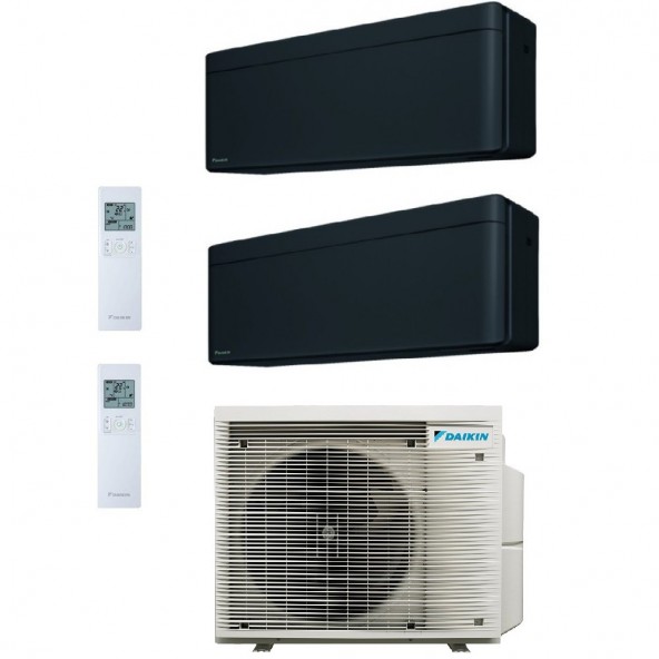 Daikin Dual Split Stylish 9000+18000 Btu 2MXM68A9 FTXA25CB FTXA50CB Condizionatore A++ A WiFi R-32 Stylish Total Black Daikin