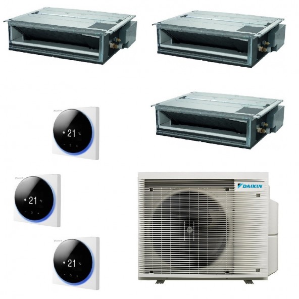 Daikin Trial Split Canalizzato 9000+9000+9000 3MXM52A9 FDXM25F9 FDXM25F9 FDXM25F9 Condizionatore con Comandi a Filo Madoka Da...