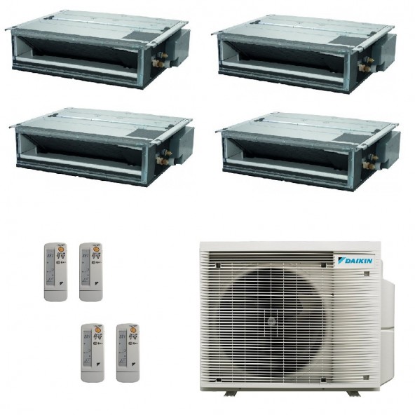 Daikin Quadri Split Canalizzato 9+9+9+9 4MXM68A9 FDXM25F9 FDXM25F9 FDXM25F9 FDXM25F9 Condizionatore con Telecomandi Daikin