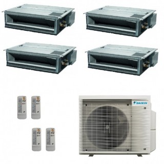 Daikin Quadri Split Canalizzato 9+9+9+12 4MXM68A9 FDXM25F9 FDXM25F9 FDXM25F9 FDXM35F9 Condizionatore con Telecomandi Daikin