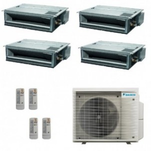 Daikin Quadri Split Canalizzato 9+9+9+9 4MXM80A9 FDXM25F9 FDXM25F9 FDXM25F9 FDXM25F9 Condizionatore con Telecomandi Daikin