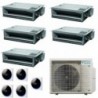 Daikin Penta Split Canalizzato 9+9+9+9+9 5MXM90A9 FDXM25F9 FDXM25F9 FDXM25F9 FDXM25F9 FDXM25F9 Condizionatore + Comandi a Filo