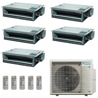 Daikin Penta Split Canalizzato 9+9+9+9+9 5MXM90A9 FDXM25F9 FDXM25F9 FDXM25F9 FDXM25F9 FDXM25F9 Condizionatore con Telecomandi...