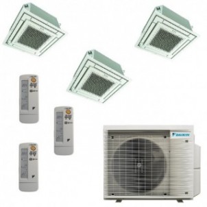 Daikin Trial Split Cassetta 9000+9000+12000 3MXM52A9 FFA25A9 FFA25A9 FFA35A9 Condizionatore 4 vie con Telecomandi Daikin