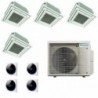 Daikin Quadri Split Cassetta 9+9+9+18 4MXM80A9 FFA25A9 FFA25A9 FFA25A9 FFA50A9 Condizionatore con Comandi a Filo Madoka