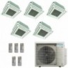 Daikin Penta Split Cassetta 9+9+9+9+9 5MXM90A9 FFA25A9 FFA25A9 FFA25A9 FFA25A9 FFA25A9 Condizionatore con Telecomandi