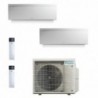 Daikin Dual Split Emura 7000+18000 Btu 2MXM50A9 FTXJ20AW FTXJ50AW Condizionatore A+++ A++ WiFi R-32 Emura 3 Bianco