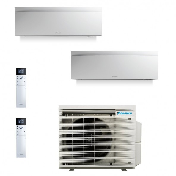 Daikin Dual Split Emura 9000+18000 Btu 2MXM50A9 FTXJ25AW FTXJ50AW Condizionatore A+++ A++ WiFi R-32 Emura 3 Bianco Daikin