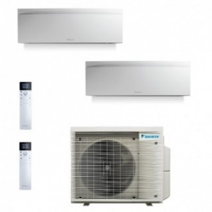 Daikin Dual Split Emura 12000+12000 Btu 2MXM68A9 FTXJ35AW FTXJ35AW Condizionatore A++ A+ WiFi R-32 Emura 3 Bianco Daikin