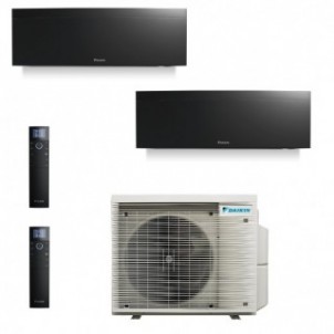 Daikin Dual Split Emura 7000+7000 Btu 2MXM40A9 FTXJ20AB FTXJ20AB Condizionatore A+++ A++ WiFi R-32 Emura 3 Nero Daikin