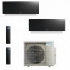 Daikin Dual Split Emura 7000+7000 Btu 2MXM40A9 FTXJ20AB FTXJ20AB Condizionatore A+++ A++ WiFi R-32 Emura 3 Nero