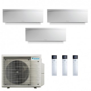 Daikin Trial Split Emura 9+9+18 Btu 3MXM68A9 FTXJ25AW FTXJ25AW FTXJ50AW Condizionatore Emura 3 Bianco A++ A++ WiFi R-32 Daikin