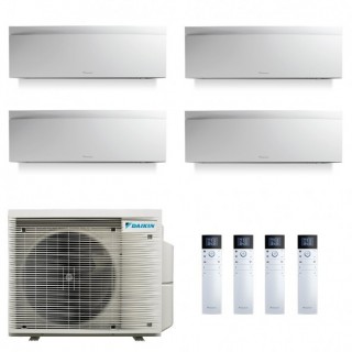 Daikin Quadri Split 7+7+7+9 Emura 4MXM68A9 FTXJ20AW FTXJ20AW FTXJ20AW FTXJ25AW Condizionatore Emura 3 Bianco WiFi Daikin