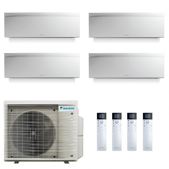 Daikin Quadri Split 7+7+7+12 Emura 4MXM68A9 FTXJ20AW FTXJ20AW FTXJ20AW FTXJ35AW Condizionatore Emura 3 Bianco WiFi Daikin