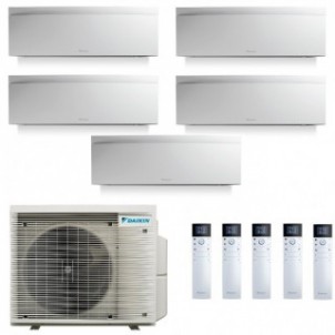 Daikin Penta Split 9+9+9+12+12 Emura versione 2022 5MXM90A9 FTXJ25AW FTXJ25AW FTXJ25AW FTXJ35AW FTXJ35AW Condizionatore Bianc...