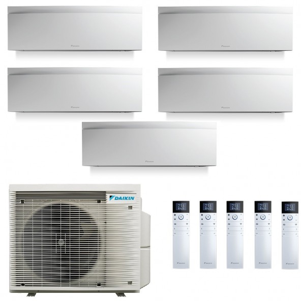 Daikin Penta Split 7+7+7+7+12 Emura versione 2022 5MXM90A9 FTXJ20AW FTXJ20AW FTXJ20AW FTXJ25AW FTXJ35AW Condizionatore Bianco...