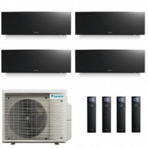 Daikin Quadri Split 7+7+7+7 Emura 4MXM68A9 FTXJ20AB FTXJ20AB FTXJ20AB FTXJ20AB Condizionatore Emura 3 Nero WiFi Daikin