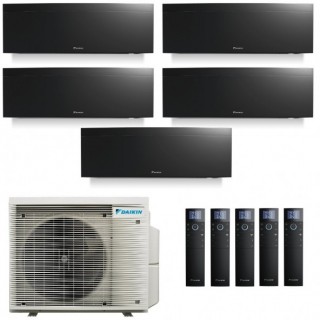 Daikin Penta Split 7+7+7+9+9 Emura versione 2022 5MXM90A9 FTXJ20AB FTXJ20AB FTXJ20AB FTXJ25AB FTXJ25AB Condizionatore Nero Da...