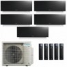 Daikin Penta Split 7+7+7+9+9 Emura versione 2022 5MXM90A9 FTXJ20AB FTXJ20AB FTXJ20AB FTXJ25AB FTXJ25AB Condizionatore Nero