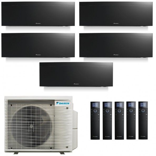 Daikin Penta Split 7+7+7+7+15 Emura versione 2022 5MXM90A9 FTXJ20AB FTXJ20AB FTXJ20AB FTXJ25AB FTXJ42AB Condizionatore Nero D...