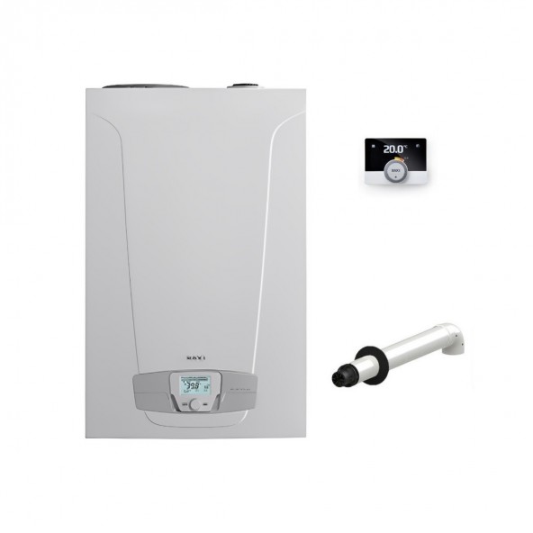 Baxi Nuvola Platinum+ 33 GA Mago Caldaia a condensazione Accumulo 40 litri Metano-GPL 24-33 kW classe A A + kit coassiale Baxi