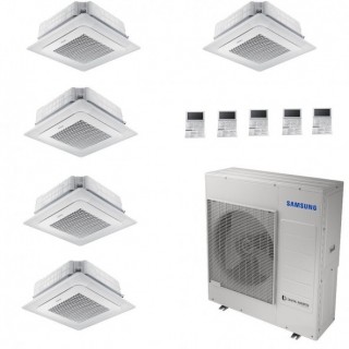 Samsung Penta Split Cassetta 9+9+9+9+9 4 Vie Mini WindFree Condizionatore AJ100TXJ5KG/EU R-32 A++ A+ WiFi Opzionale Samsung