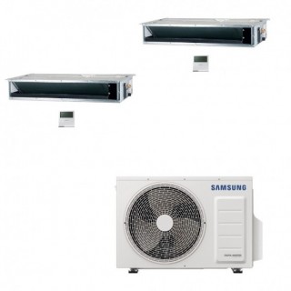 Samsung Dual Split Canalizzabile 9000+9000 AJ050TXJ2KG AJ026TNLPEG AJ026TNLPEG Condizionatore Bassa Media Prevalenza R-32 Sam...