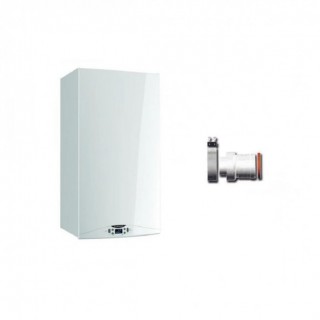 Ariston Caldaia a Condensazione HS Premium 24 gas Metano-GPL 23-23 kW classe A A XL NOx + adattatore partenza sdoppiata Ariston