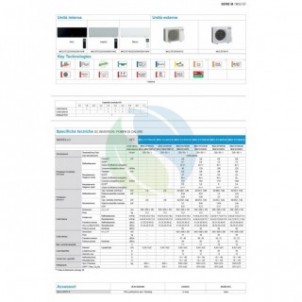 Mitsubishi Mono Split 12000 Btu MSZ-EF35VGKW MUZ-EF35VG Condizionatore Bianco Kirigamine ZEN WiFi A+++ A++ R-32 Mitsubishi