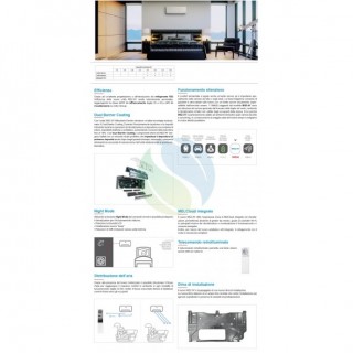 Mitsubishi Mono Split 9000 Btu MSZ-AY25VGKP MUZ-AY25VG Condizionatore Bianco MSZ-AY WiFi A+++ A++ R-32 Mitsubishi