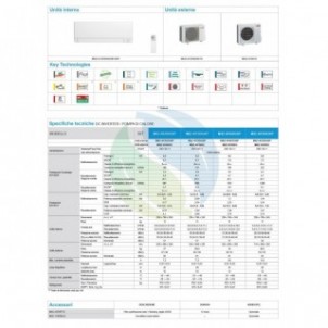 Mitsubishi Mono Split 9000 Btu MSZ-AY25VGKP MUZ-AY25VG Condizionatore Bianco MSZ-AY WiFi A+++ A++ R-32 Mitsubishi